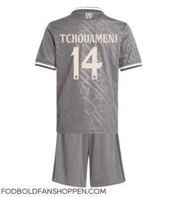 Real Madrid Aurelien Tchouameni #14 Tredjetrøje Børn 2024-25 Kortærmet (+ Korte bukser)